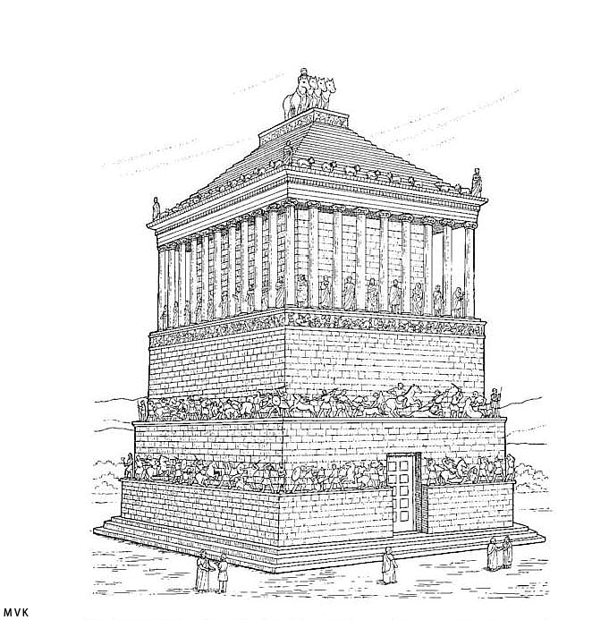 wereldwonderen mausoleum in halicarnassus004